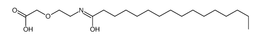 [2-[(1-oxohexadecyl)amino]ethoxy]acetic acid结构式