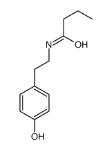 N-[2-(4-hydroxyphenyl)ethyl]butanamide Structure
