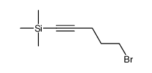5-bromopent-1-ynyl(trimethyl)silane Structure