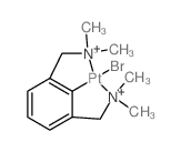 bromoplatinum; 1-[3-(dimethylaminomethyl)-1-cyclohexa-1,3,5-trienyl]-N,N-dimethyl-methanamine结构式