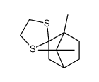 4',7',7'-trimethylspiro[1,3-dithiolane-2,3'-bicyclo[2.2.1]heptane]结构式