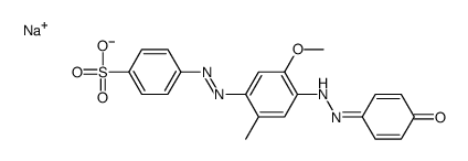 sodium [[4-[(4-hydroxyphenyl)azo]-5-methoxy-2-methylphenyl]azo]-4-benzenesulphonate Structure