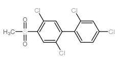 4-甲基磺酰基-2,2’,4’,5-四氯联苯结构式