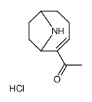 1-(9-azabicyclo[4.2.1]non-4-en-5-yl)ethanone,hydrochloride Structure