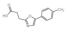 3-(5-对甲苯噁唑-2-基)-丙酸结构式