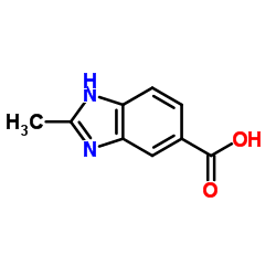 2-甲基-3H-苯并咪唑-5-羧酸结构式
