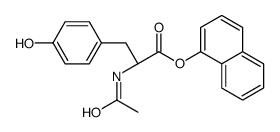 N-acetyltyrosine 1-naphthyl ester structure
