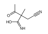 2-(cyanomethyl)-2-methyl-3-oxobutanamide Structure