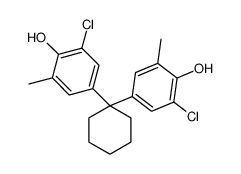 2-chloro-4-[1-(3-chloro-4-hydroxy-5-methylphenyl)cyclohexyl]-6-methylphenol结构式