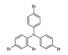 2,4-dibromo-N,N-bis(4-bromophenyl)aniline结构式