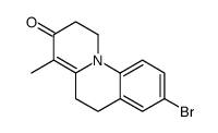 8-bromo-4-methyl-1,2,5,6-tetrahydrobenzo[f]quinolizin-3-one Structure