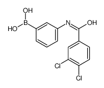 [3-[(3,4-dichlorobenzoyl)amino]phenyl]boronic acid结构式