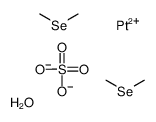 methylselanylmethane,platinum(2+),sulfate,hydrate Structure