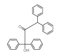 2-Propanone,1-hydroxy-1,1,3,3-tetraphenyl- structure