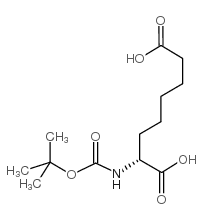 Boc-D-2-氨基辛二酸结构式