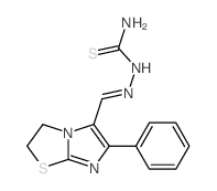 [(3-phenyl-6-thia-1,4-diazabicyclo[3.3.0]octa-2,4-dien-2-yl)methylideneamino]thiourea Structure