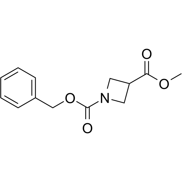 1-Cbz-氮杂环丁烷-3-甲酸甲酯结构式