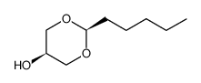 cis-2-n-amyl-5-hydroxy-1,3-dioxane Structure