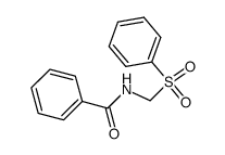 N-[(phenylsulfonyl)methyl]benzamide结构式