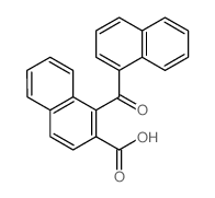 1-(naphthalene-1-carbonyl)naphthalene-2-carboxylic acid Structure