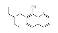 7-(diethylaminomethyl)quinolin-8-ol结构式