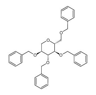 1-deoxy-2,3,4,6-tetra-O-benzyl-D-glucopyranose Structure