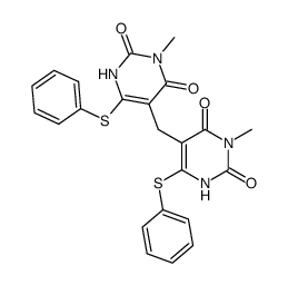 5,5'-methylene-bis(3-methyl-6-phenylthiouracil) Structure