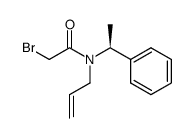 (S)-N-allyl-2-bromo-N-(1-phenyl-ethyl)acetamide Structure