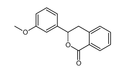 3-(3-methoxyphenyl)-3,4-dihydroisochromen-1-one结构式