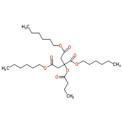 O-丁酰柠檬酸三己酯结构式