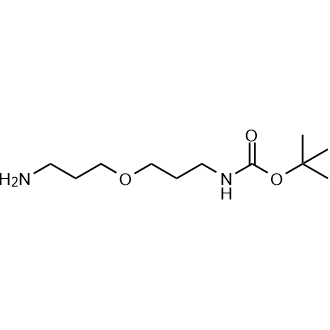 (3-(3-氨基丙氧基)丙基)氨基甲酸叔丁酯结构式