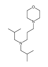 N,N-bis(2-methylpropyl)-4-morpholinepropylamine structure