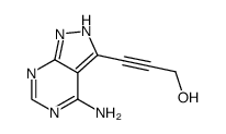 4-amino-3-(3-hydroxyprop-1-ynyl)pyrazolo[3,4-d]pyrimidine Structure