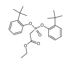di-(tert-butylphenyl) ethyl phosphonoacetate Structure