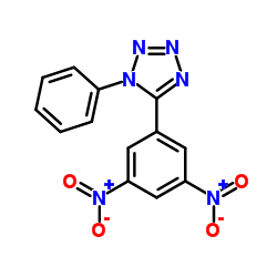 5-(3,5-Dinitrophenyl)-1-phenyl-1H-tetrazole结构式