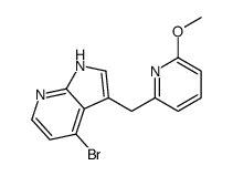 4-bromo-3-[(6-methoxypyridin-2-yl)methyl]-1H-pyrrolo[2,3-b]pyridine Structure