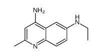 Quinaldine, 4-amino-6-ethylamino- Structure