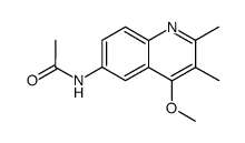 N-(4-methoxy-2,3-dimethyl-[6]quinolyl)-acetamide结构式