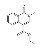 2-methyl-1-oxo-1,2-dihydro-isoquinoline-4-carboxylic acid ethyl ester结构式