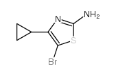 2-AMINO-5-BROMO-4-CYCLOPROPYLTHIAZOLE Structure