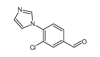 3-氯-4-(1-咪唑基)苯甲醛结构式