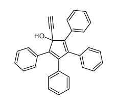 1-ethynyl-2,3,4,5-tetraphenylcyclopenta-2,4-dien-1-ol结构式