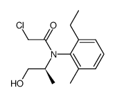 (aRS,1'S)-(+)-N-(1'-Methyl-2'-hydroxyethyl)-N-chloracetyl-2-ethyl-6-methylanilin结构式