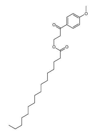 [3-(4-methoxyphenyl)-3-oxopropyl] hexadecanoate结构式