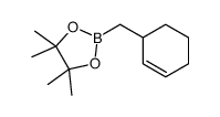 2-(cyclohex-2-en-1-ylmethyl)-4,4,5,5-tetramethyl-1,3,2-dioxaborolane结构式