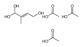 acetic acid,2-methylbut-2-ene-1,1,4-triol结构式