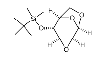 1,6:2,3-dianhydro-4-O-tert-butyldimethylsilyl-β-D-mannopyranose结构式