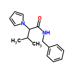 N-Benzyl-3-methyl-2-(1H-pyrrol-1-yl)butanamide结构式
