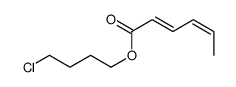 4-chlorobutyl hexa-2,4-dienoate Structure