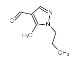 5-甲基-1-丙基-1H-吡唑-4-甲醛结构式